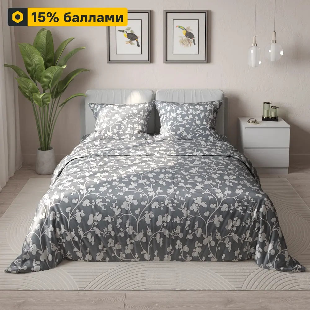 ШУЙСКИЕ СИТЦЫ Дом снов Гардения - комплект постельного белья из сатина 89338192