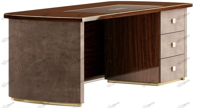 Barnini Oseo Письменный стол прямоугольный с ящиками Richmond upon thames Rc84