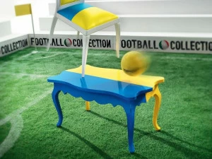 Modenese Gastone Прямоугольный лакированный журнальный столик Football Art. 16