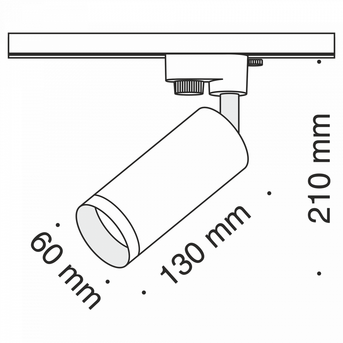 Трековый светильник белый TR004 TECHNICAL SINGLE PHASE TRACK SYSTEM 00-3956207 Белый  - Вид №3