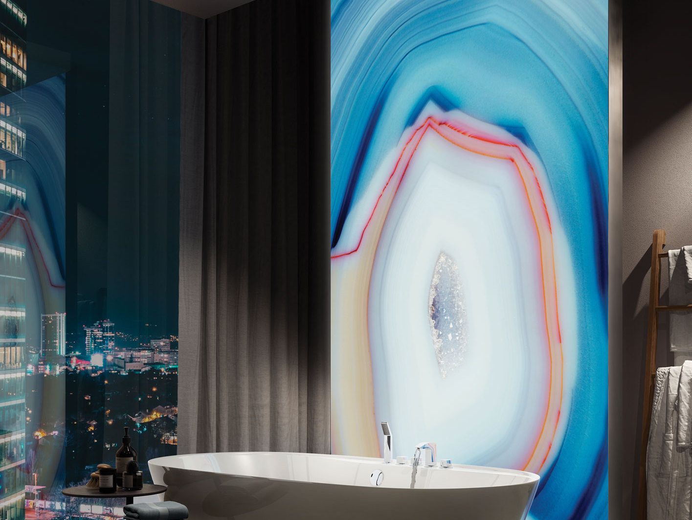 Декоративная панель из алюминия, стекла или ПММА Tecnografica драгоценные камни ARCH-00122496