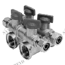 Коллектор 2-ряд. МП с Т-обр.подкл.с шар.кр. 3/4х1/2 NTM 215114