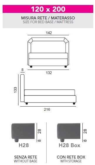 Twils Односпальная кровать с мягким изголовьем Camille sun-id-1351604 - Вид №4