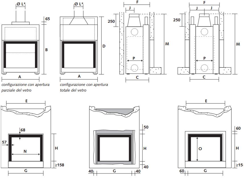Stûv Настенный встроенный камин из стали и стекла Stûv 21 sun-id-1491131 - Вид №3