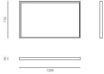 Novamobili Зеркало прямоугольное в раме Details sun-id-1492190 - Вид №2