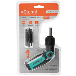 Отвертка с насадками/битами Sturm! 1040-19-14 9060522