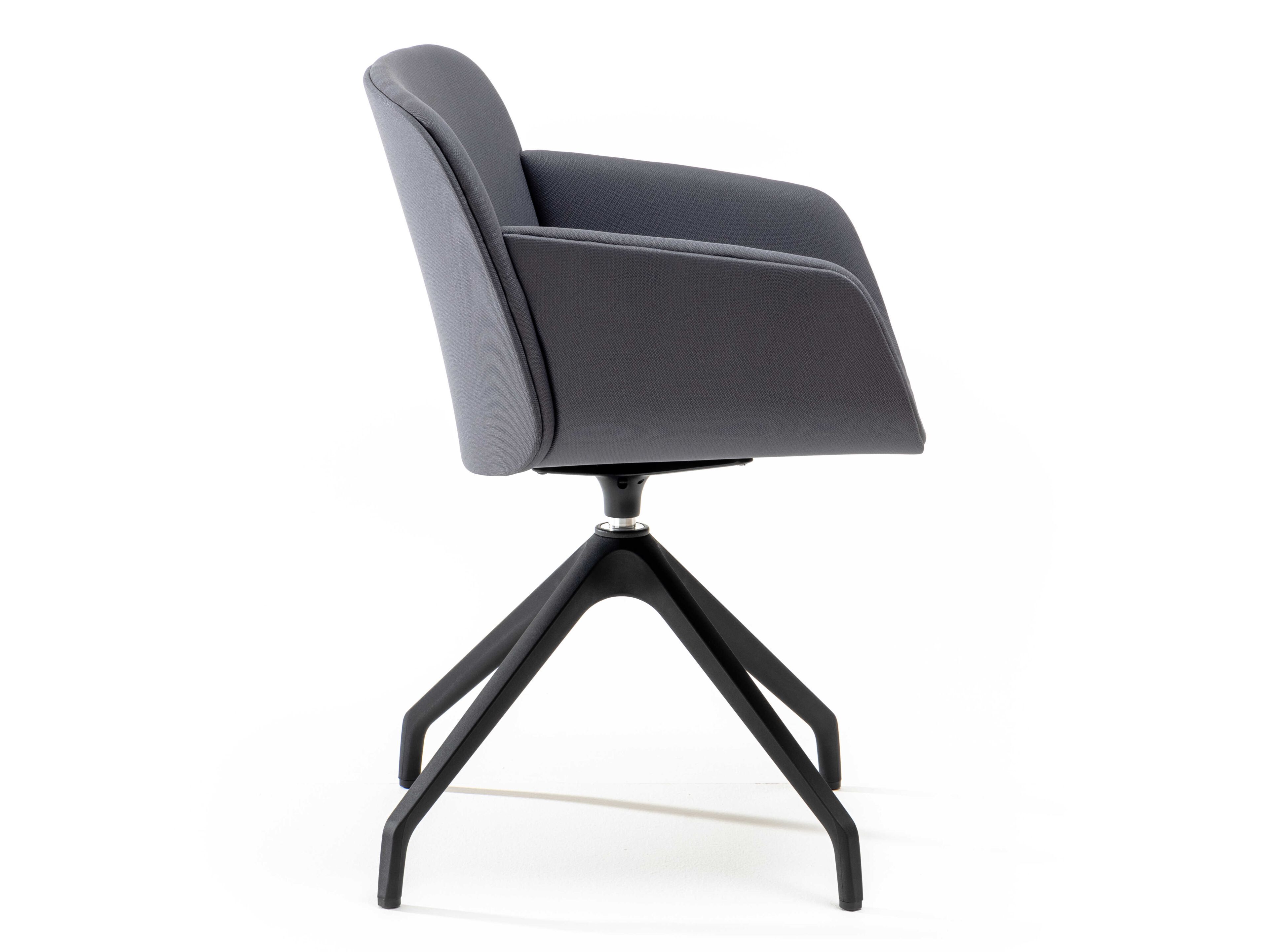 Тканевый поворотный мягкий стул с подлокотниками VAGHI Free Soft ARCH-00126379 - Вид №2