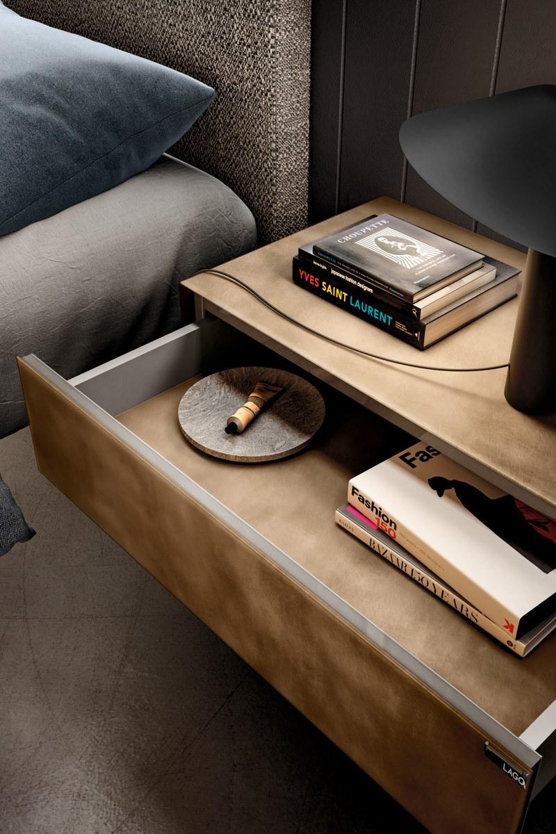 Lago Подвесная тумбочка из стекла Materia sun-id-1447408 - Вид №2