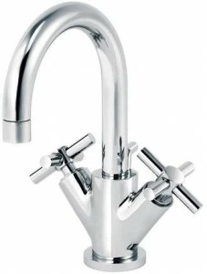 rvb Смеситель для умывальника на столешницу, одно отверстие, с автоматическим сливом Sully 4032.--.47