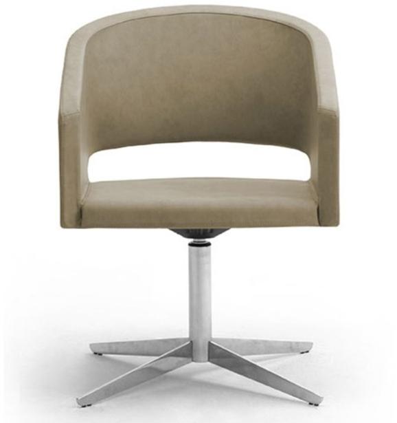 Leyform Кожаное кресло с 4 спицами и подлокотниками Reef 1988 - Вид №1