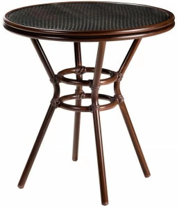 50673 Стол Патонг Glass Rattan D-70 R-HOME