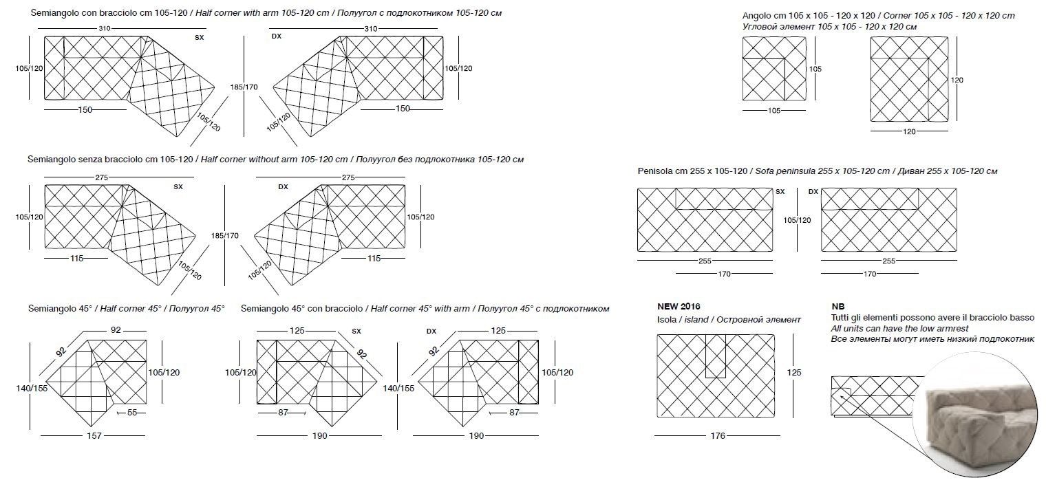 Кожаный диван Longhi Loveluxe ARCH-00151326 - Вид №11