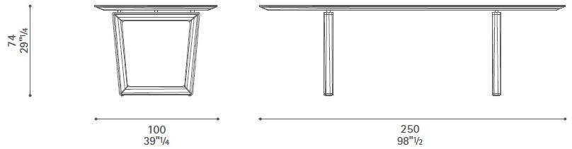 Poltrona Frau Прямоугольный стол из массива дерева La collezione - tavoli e sedie sun-id-1487414 - Вид №9