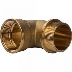 Угольник ВН с упором 3" латунь STOUT