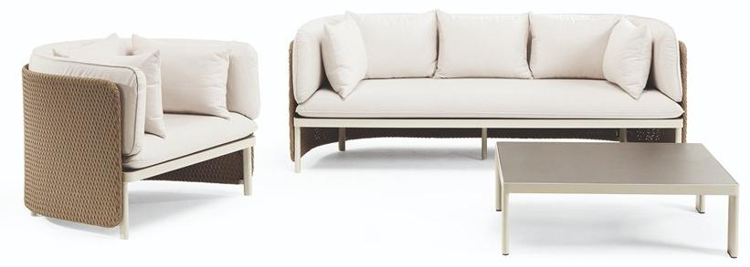 Ethimo Низкий садовый стол из керамического сланца Esedra Estqbawg0 - Вид №1