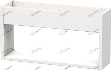 KT253702222 Полочка настенная Ketho #KT2537 500 x 135 мм Белый глянцевый декор Duravit