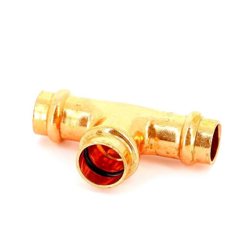 Тройник пресс 15x18x15 медный IBP P513001518015 - Вид №2