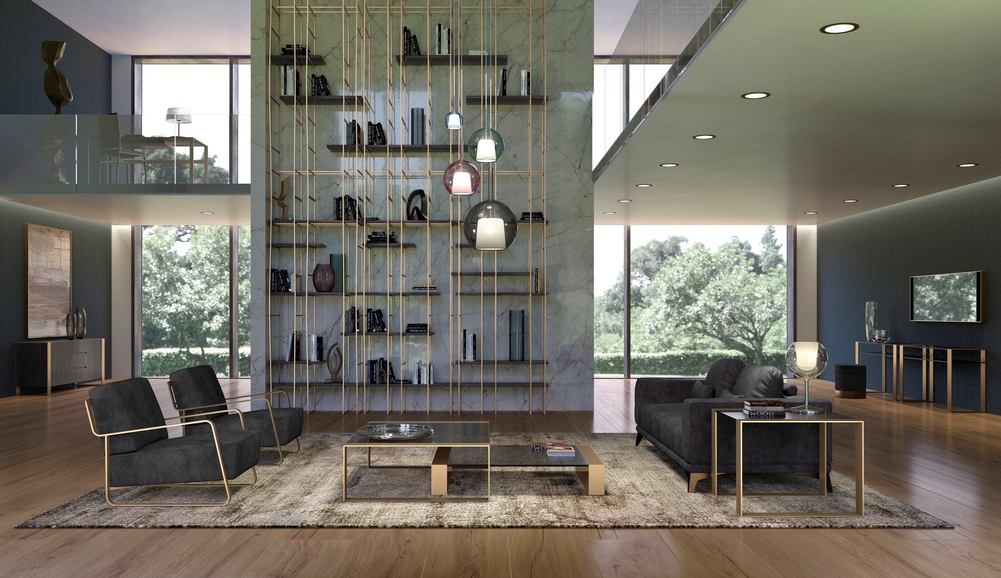 Журнальный столик из стали и хрусталя F.lli Orsenigo Кольцо ARCH-00104132 - Вид №4