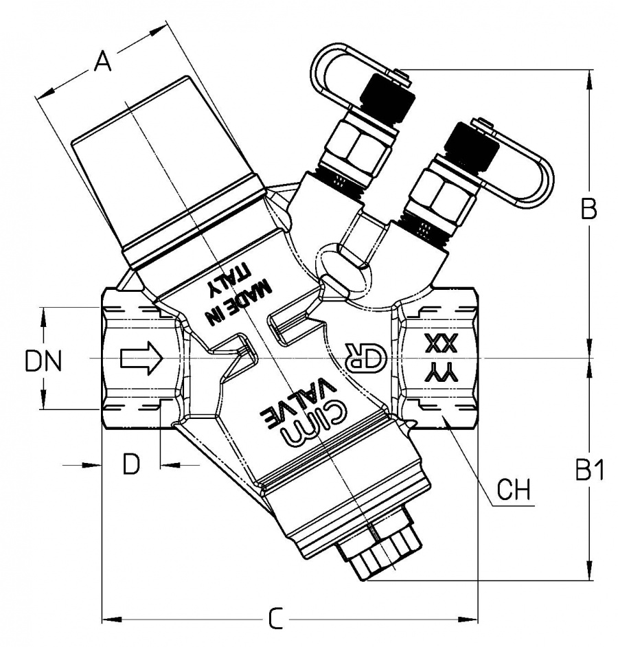 CIMBERIO CIM 767LP 34 Клапан балансировочный автоматический CIM 767  - Вид №1