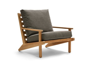 Садовое кресло из тикового дерева с подлокотниками