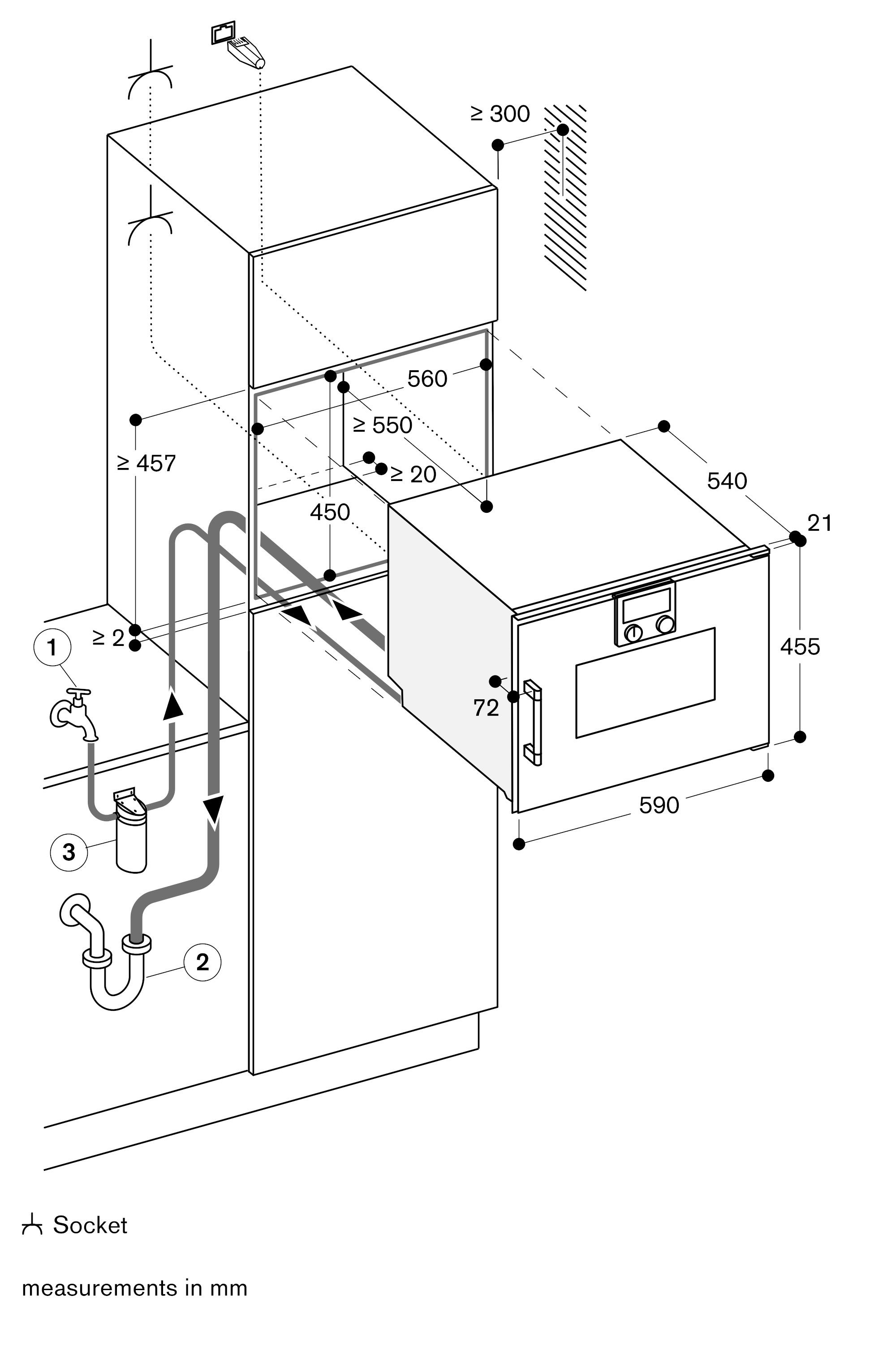 Встроенная комбинированная Паровая печь класса а GAGGENAU серия 200 ARCH-00153056 - Вид №2