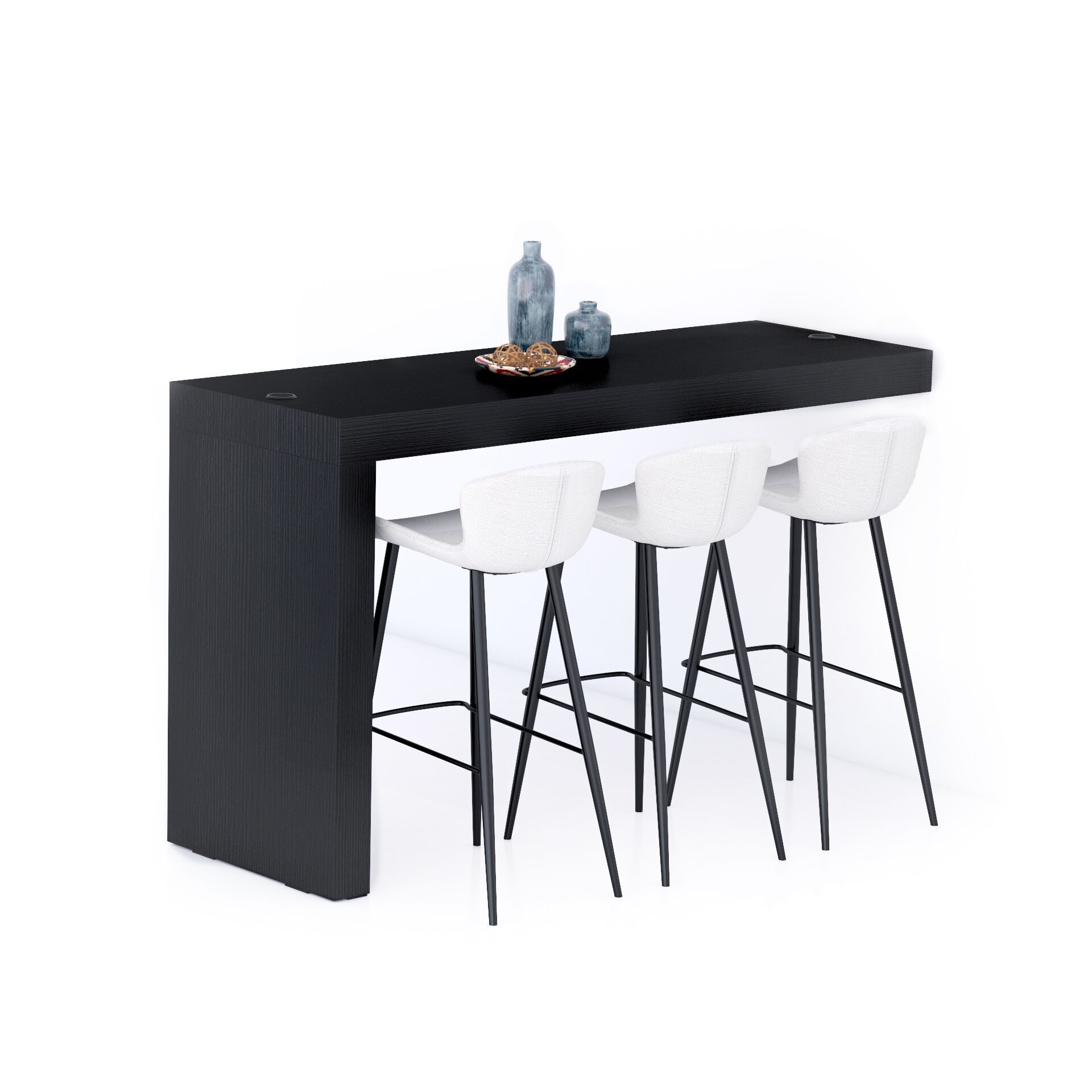 Высокий стол на полуострове в меламине с беспроводным зарядным устройством Mobili Fiver Evolution ARCH-00028433 - Вид №21