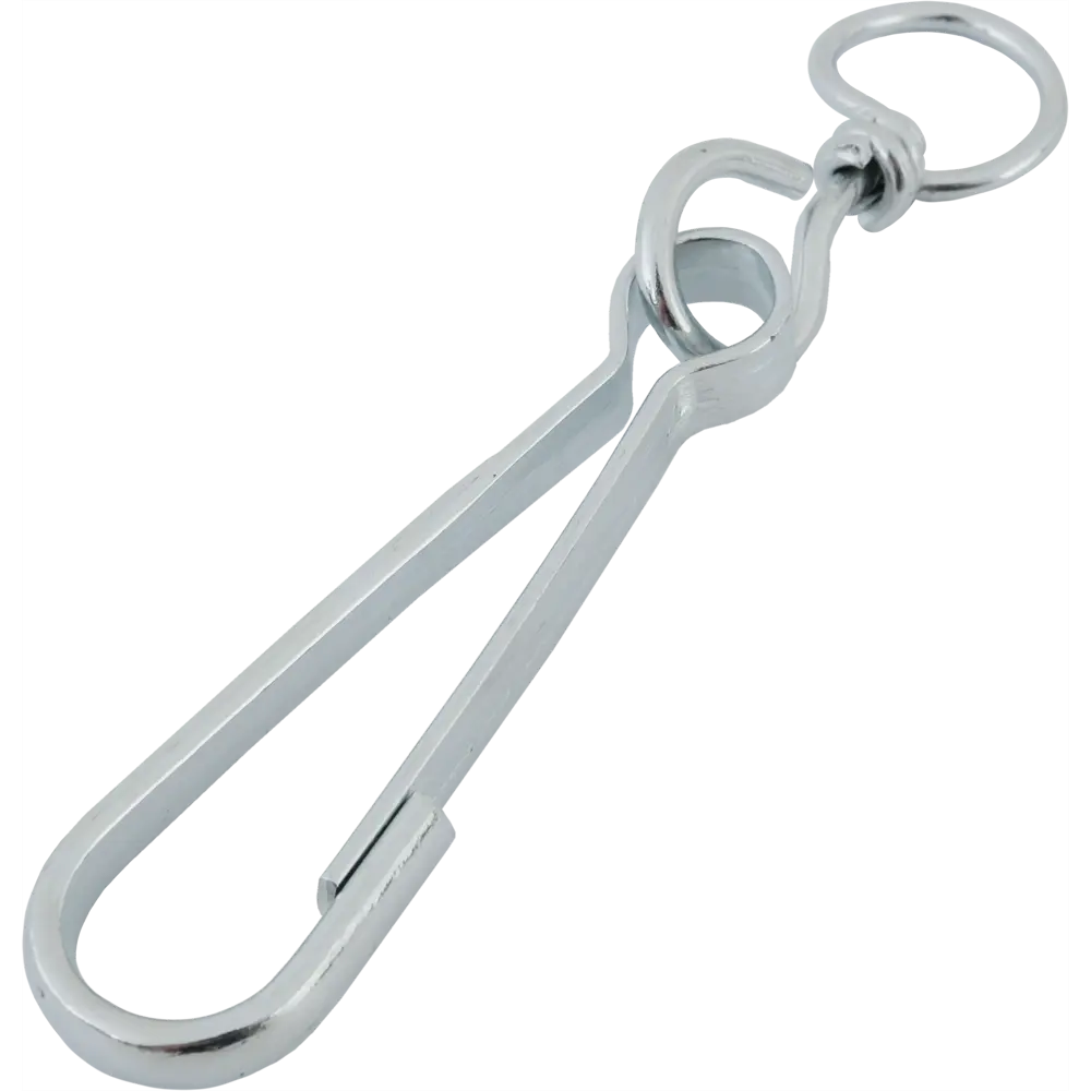 Карабин с вертлюгом тип А, оцинкованный, 100 мм НЕВСКИЙ КРЕПЕЖ STLM-2166402