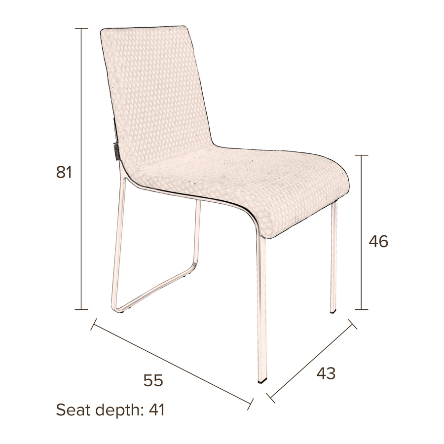 Стул Flor черный Dutchbone 1100290 - Вид №12