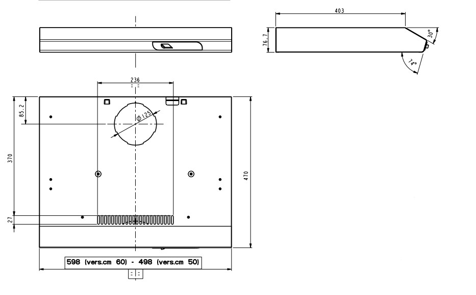 1166036 Вытяжка подвесная Turboair TILLY LUX WH/F/50 белый STDN-0024290 - Вид №1