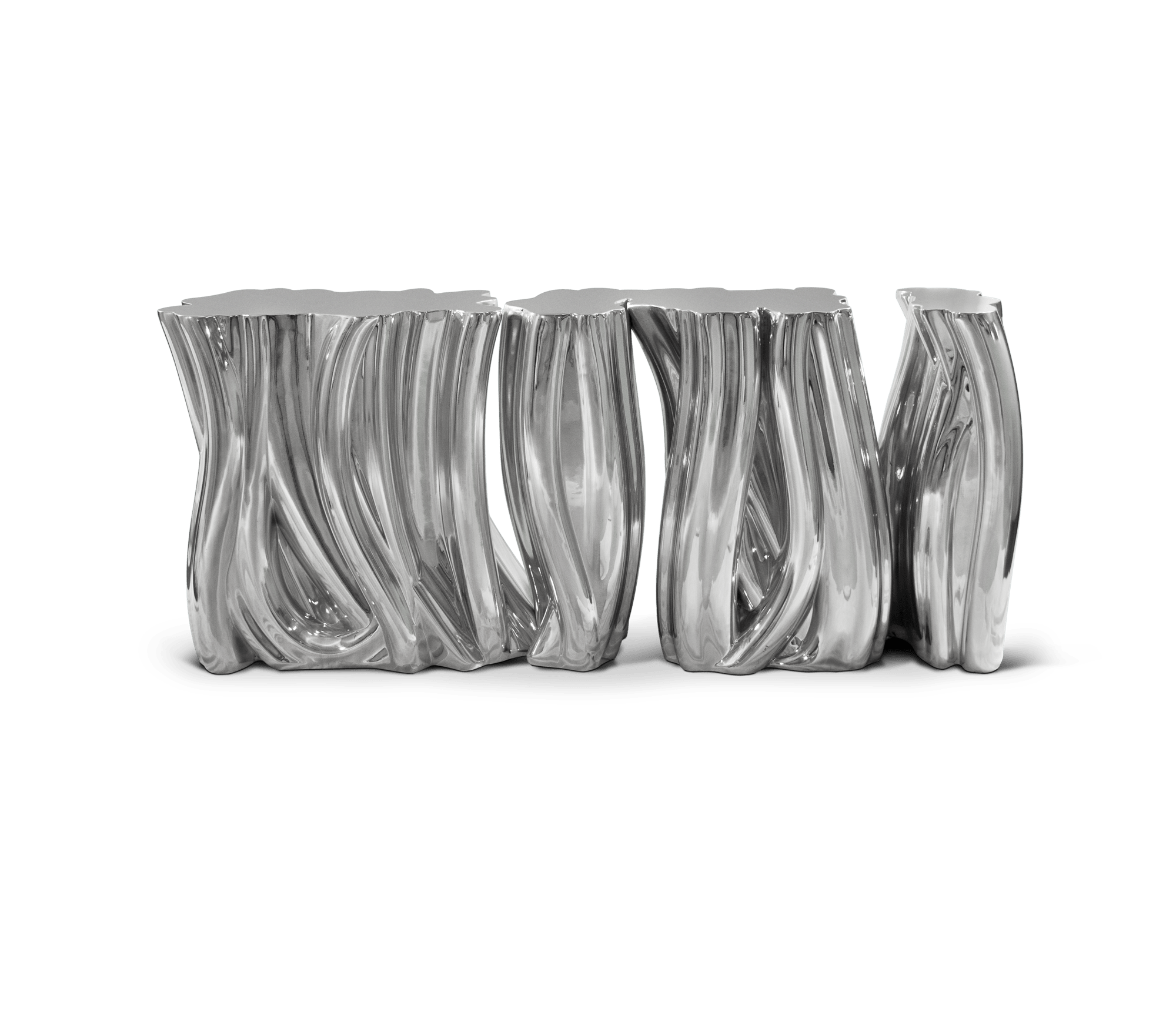 0-073 Монохромный серебристый буфет Boca Do Lobo 