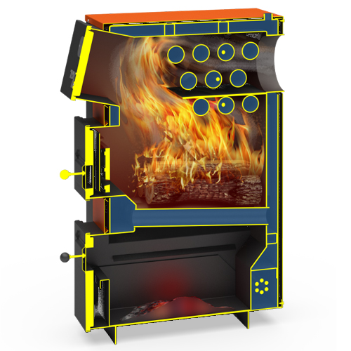 Твердотопливный котел Теплодар Куппер ПРО-22 (2018) 5860 - Вид №1