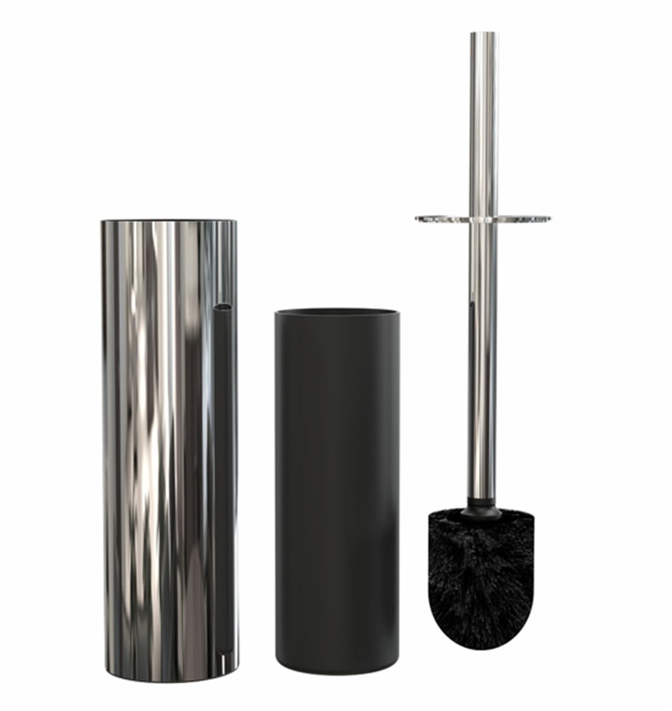 FROST Ершик для унитаза 1, напольный » полированный. Нержавеющая сталь Полированный O1910  - Вид №3