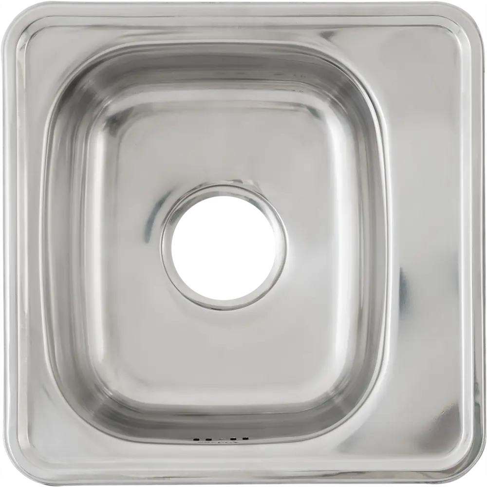 Мойка врезная Vidage квадратная 38х38 см глубина 15 см нержавеющая сталь цвет хром STLM-2115421