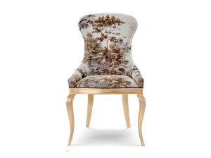 Тканевый стул без подлокотников