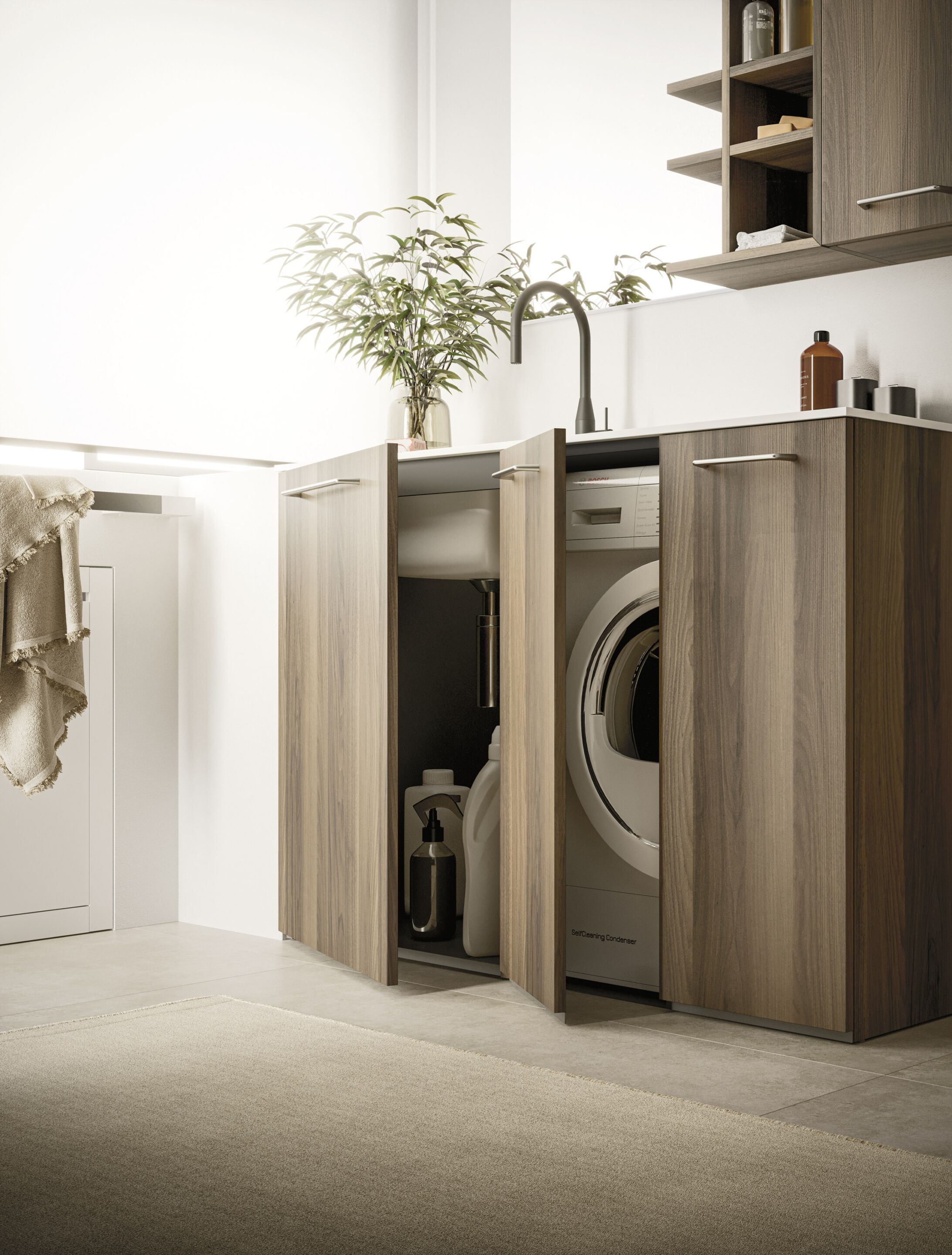 Шкаф для белья со стиральной машиной Arbi Arredobagno пузыри ARCH-00130518