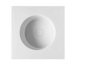 Круглый встраиваемый керамический умывальник