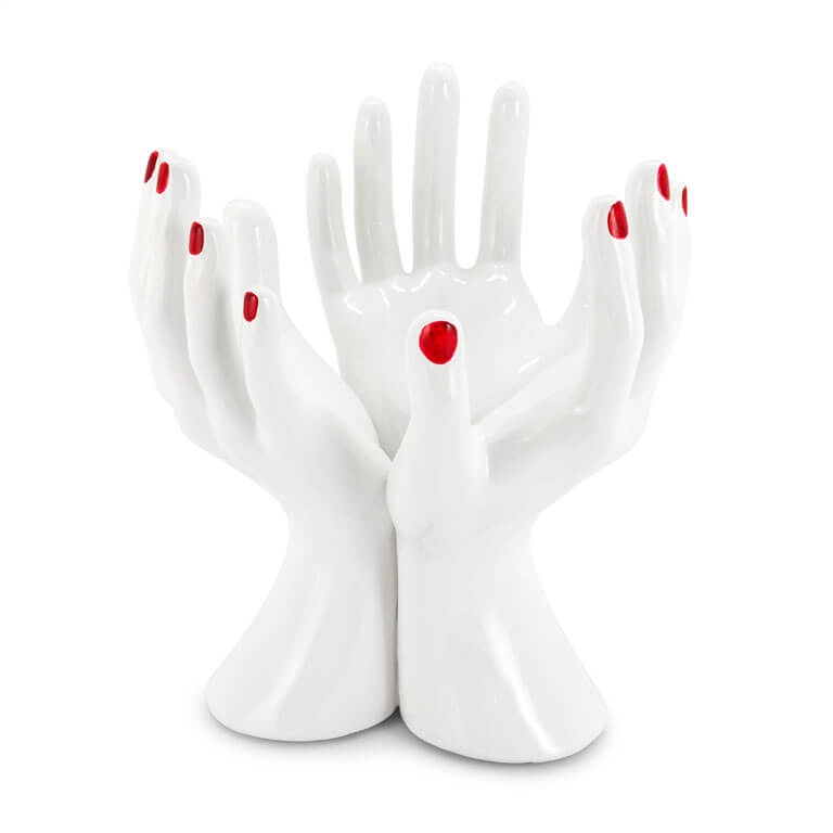 600186-WR ABHIKA HANDSTAND BISC. WHITE/RED  - Вид №1