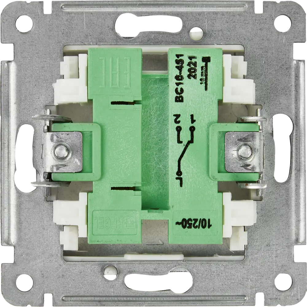 Выключатель встраиваемый Hegel Мастер 2 клавиши цвет черный STLM-2035595 - Вид №2