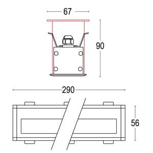 Алюминиевый квадратный светодиодный светильник Ghidini Lighting Edge ARCH-00034086 - Вид №12