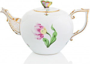 75438 Herend Чайник 1,8л "Китти" (с бабочкой) Фарфор