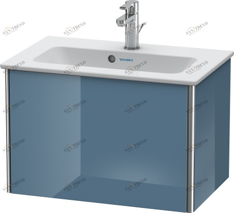 XS406504747 Тумбочка подвесная компакт XSquare #XS4065 610 x 388 мм Каменно-синий глянцевый лак Duravit