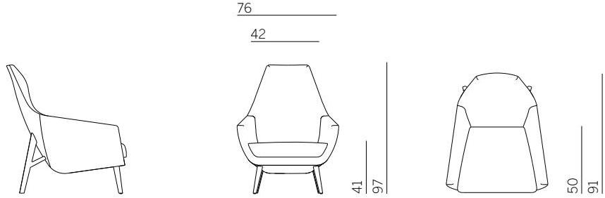 Montis Кресло из ткани с подлокотниками Enzo sun-id-1475110 - Вид №9
