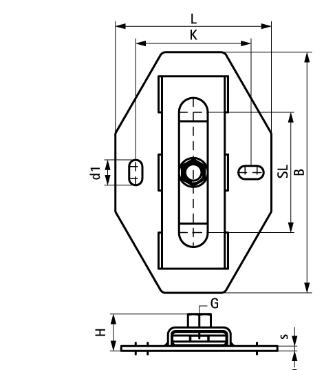 6668312 BIS Скользящие опоры (BUP1000) для монтажа при осевом смещении walraven  - Вид №1