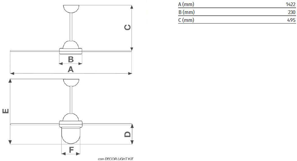 Vortice Потолочный вентилятор Nordik design 1s - 1s/l 61360 - Вид №1