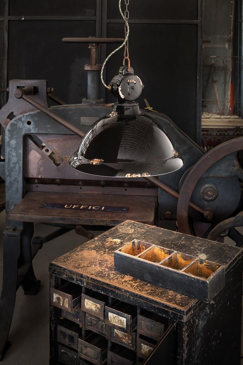 FERROLUCE Керамический подвесной светильник в индустриальном стиле Industrial C1710 - Вид №1