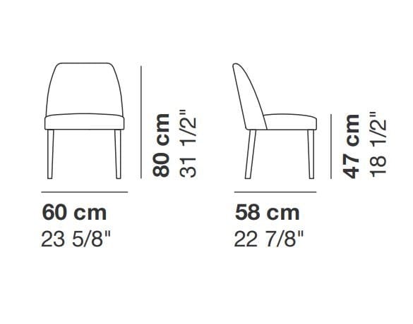 Тканевый стул La Cividina велюр ARCH-00118220 - Вид №4