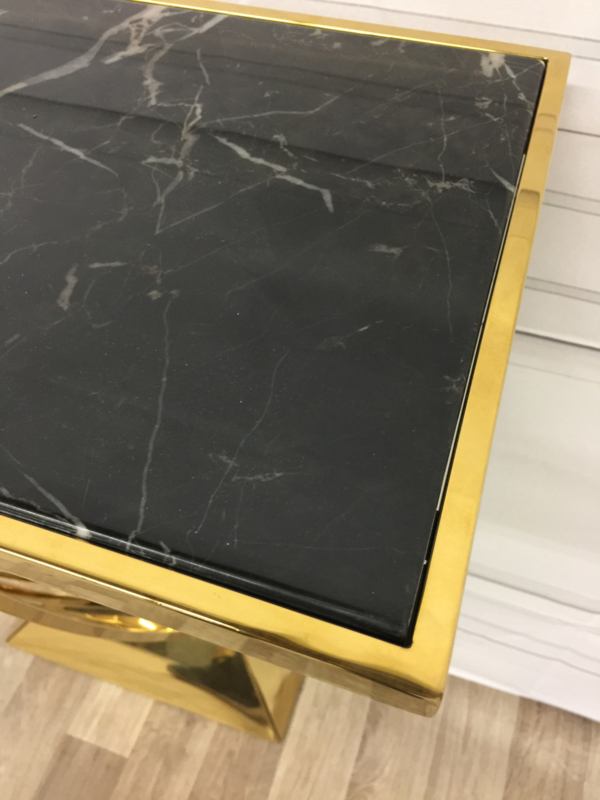 Консоль металлическая золотая с мраморной столешницей Beau Deco от Eichholtz EICHHOLTZ EICHHOLTZ 060965 Золото  - Вид №4