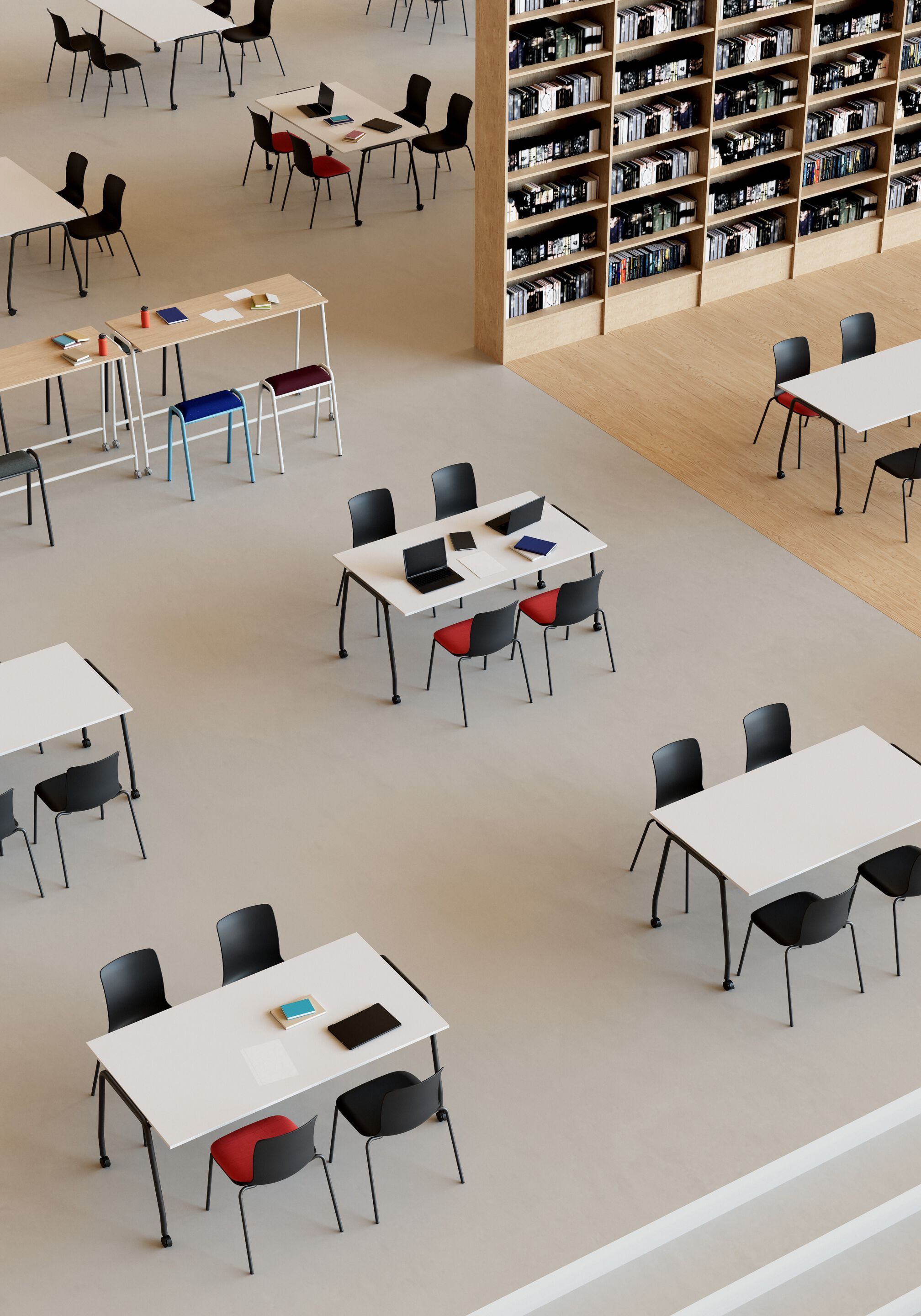 Высокий деревянный стол для совещаний с колесами IBEBI Boss ARCH-00023742 - Вид №8