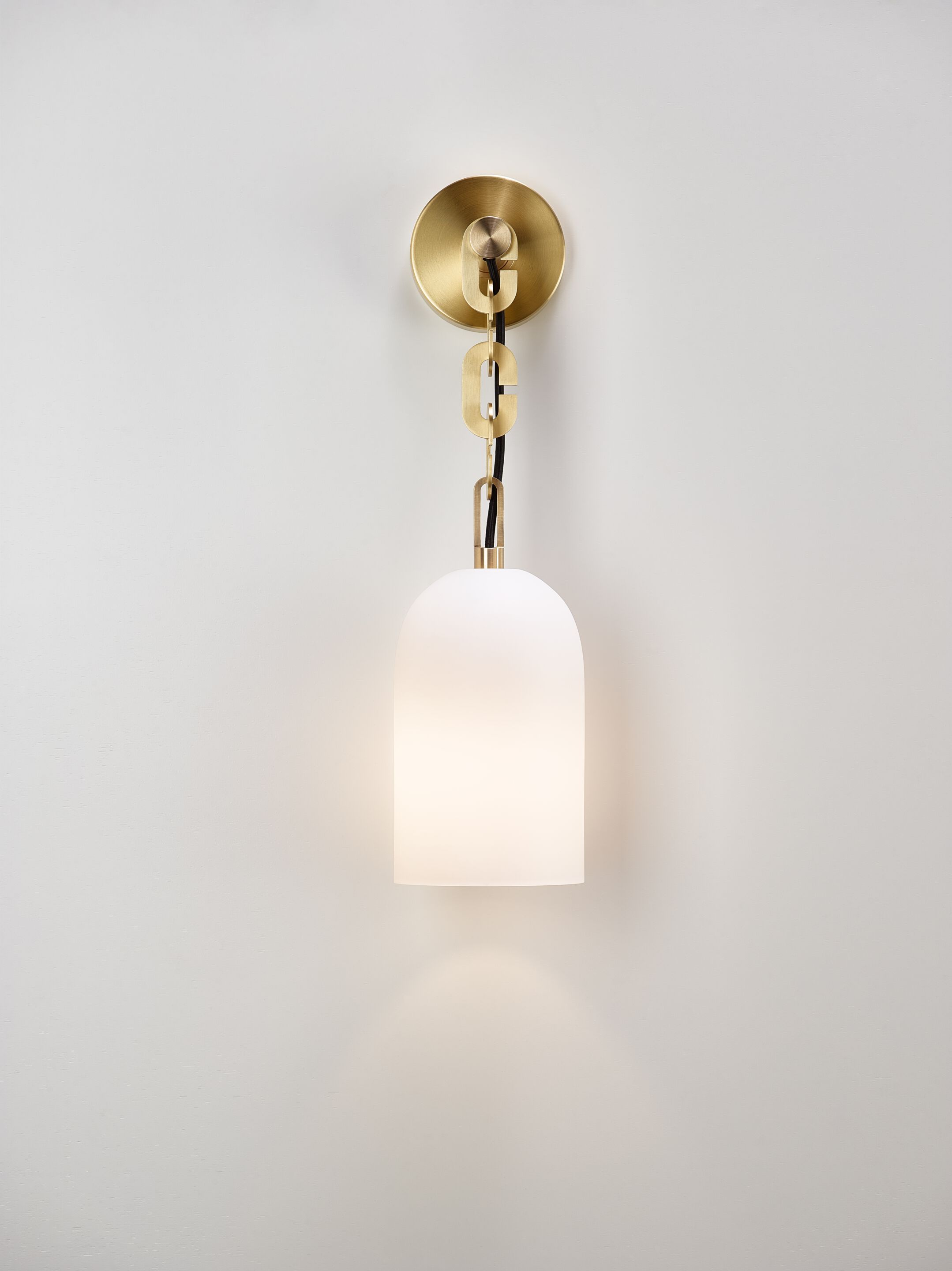 Светодиодный настенный светильник из дутого стекла и латуни SkLO купол ARCH-00051320 - Вид №10