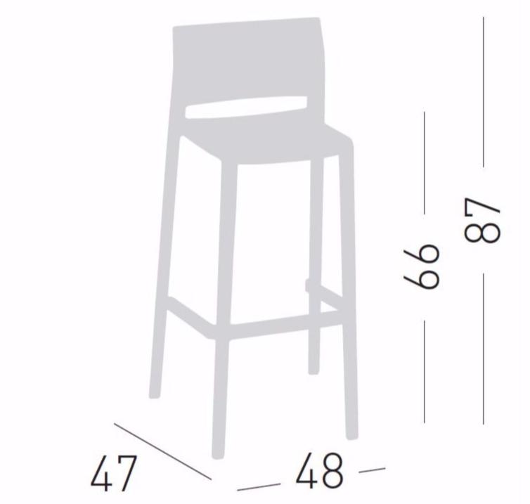 GABER Табурет складной с подставкой для ног Bakhita 372/66a  - Вид №3